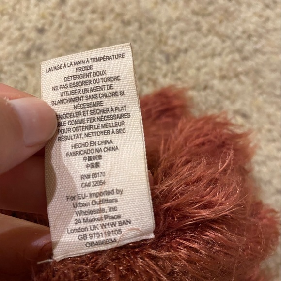 Free People Women’s Fuzzy Duster Plum Size Small Open Cardigan Long Sleeve - Picture 6 of 9